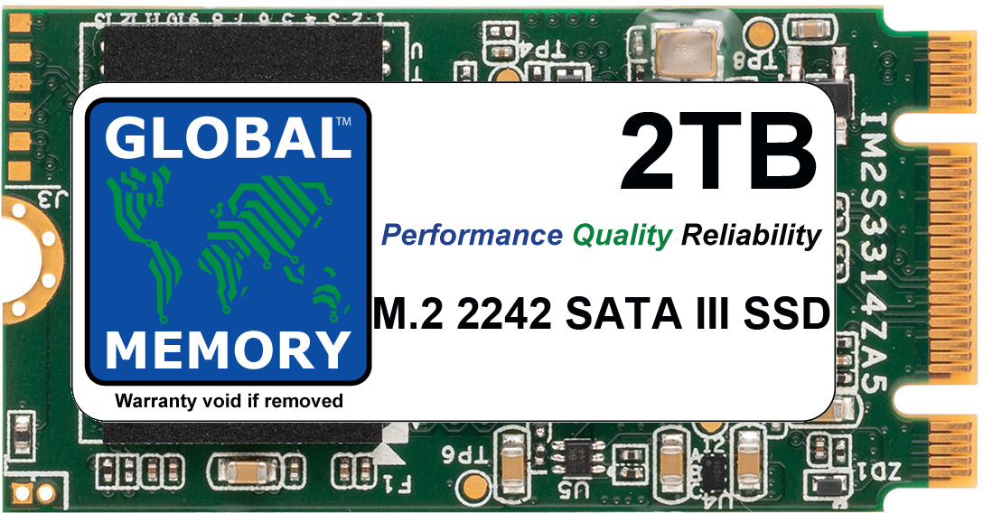 2TB M.2 2242 NGFF SATA 3 SSD FOR LAPTOPS / DESKTOP PCs / SERVERS / WORKSTATIONS
